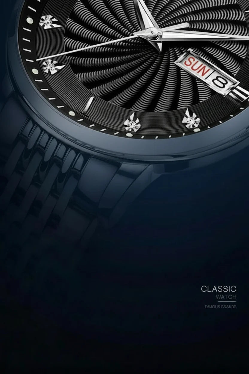 POEDAGAR Royal Day-Date Watch