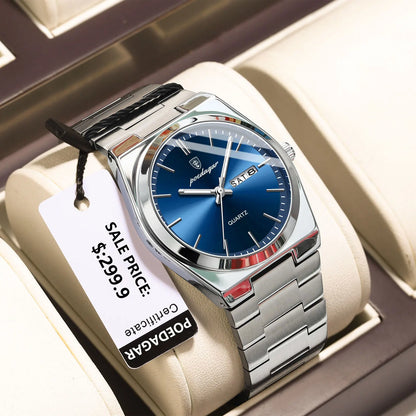 POEDAGAR Classic Date Watch