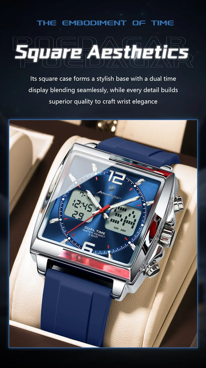 POEDAGAR DualTech Sport Watch