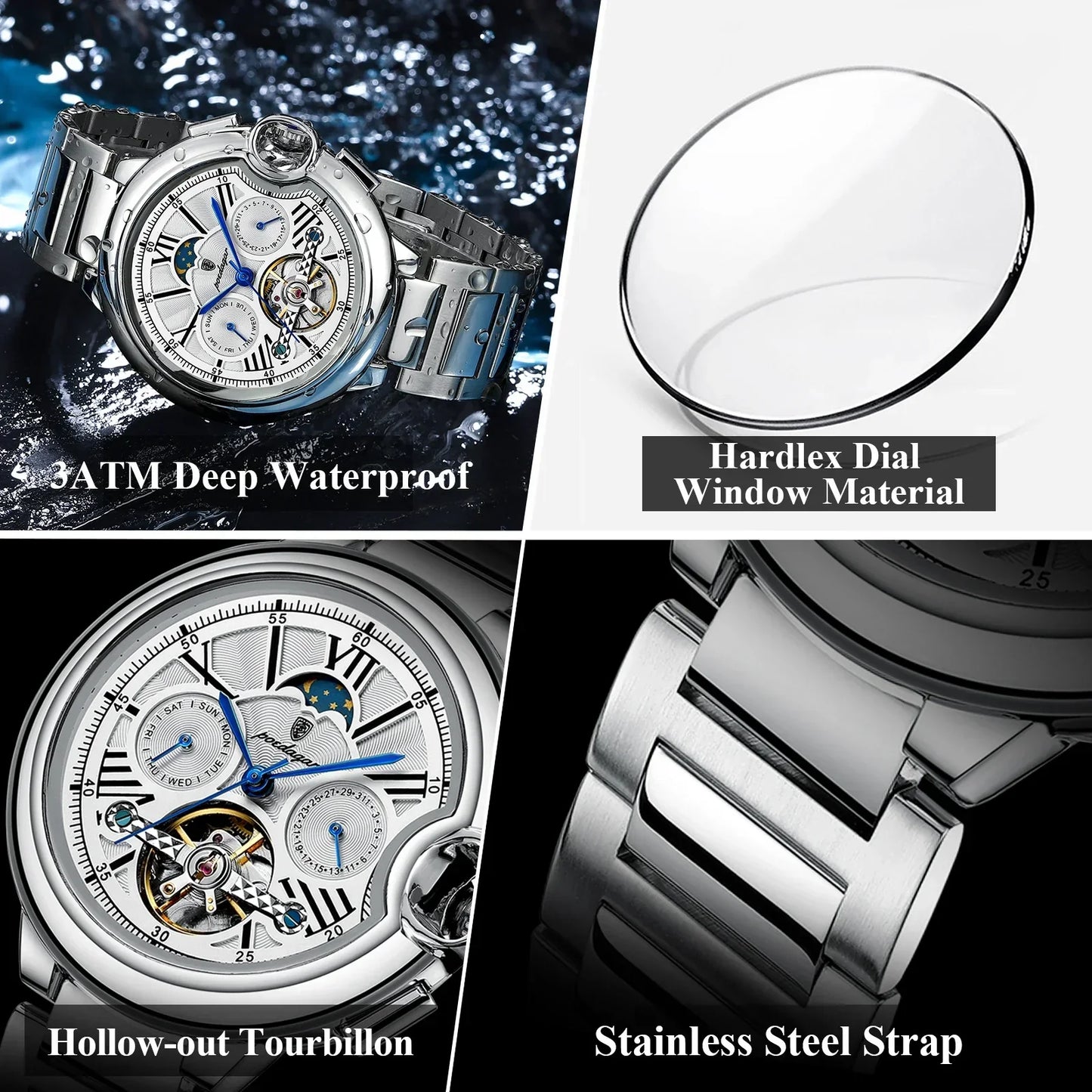 POEDAGAR Royal Automatic Watch