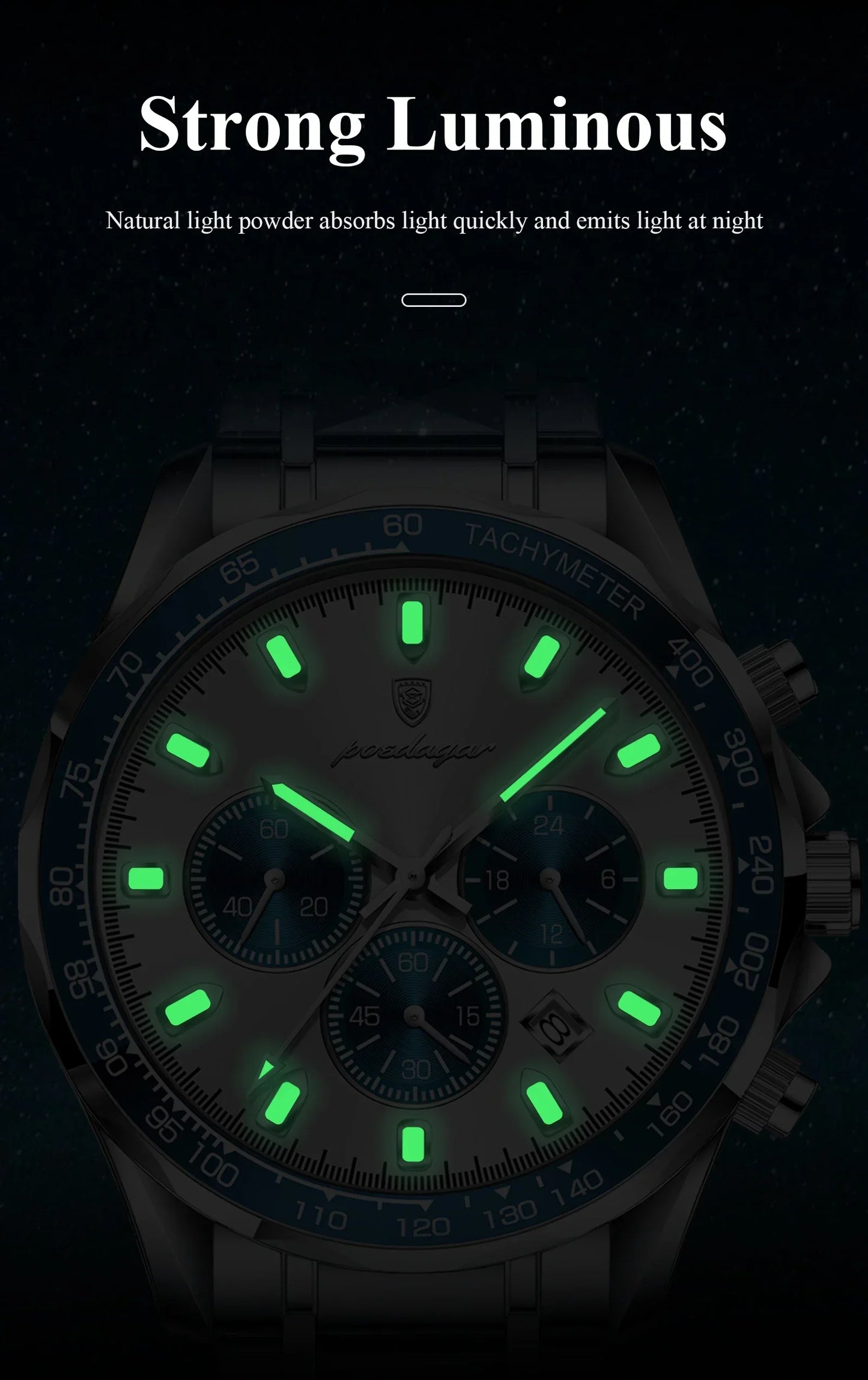 POEDAGAR Vertex Chrono Watch