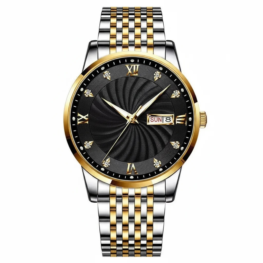 POEDAGAR Royal Day-Date Watch