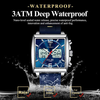 POEDAGAR DualTech Sport Watch