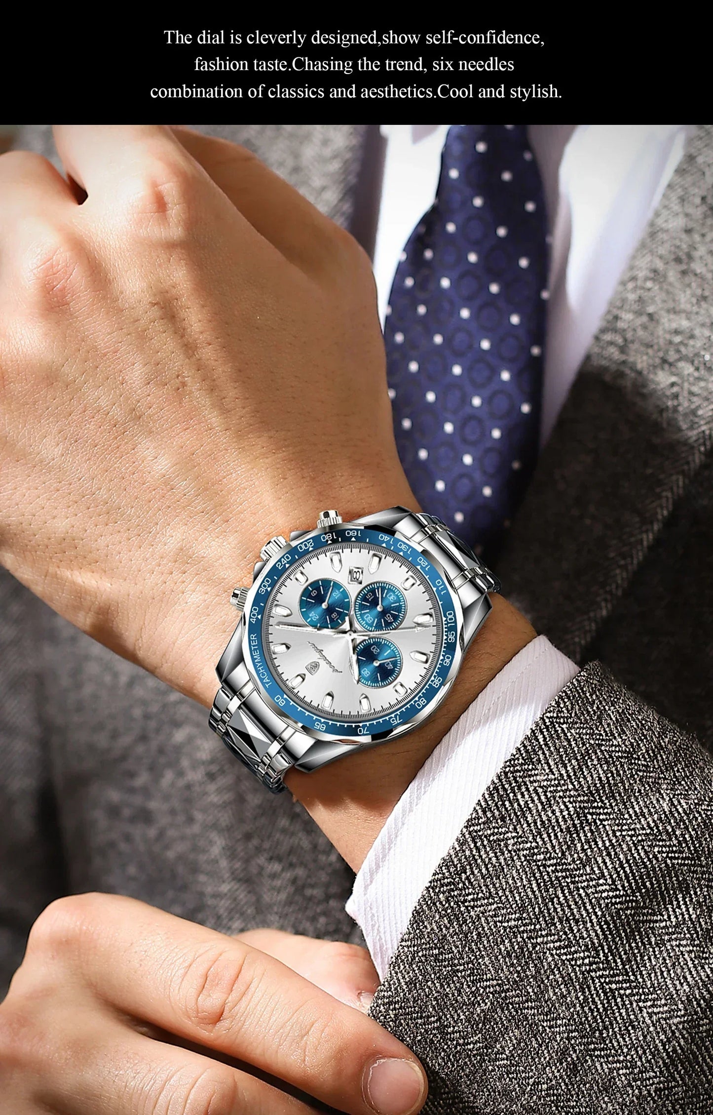 POEDAGAR Vertex Chrono Watch