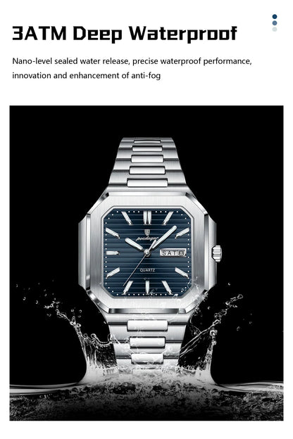 POEDAGAR Royal Square Watch