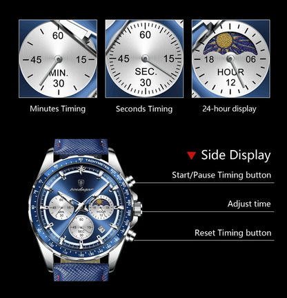 POEDAGAR Sport Chrono Watch