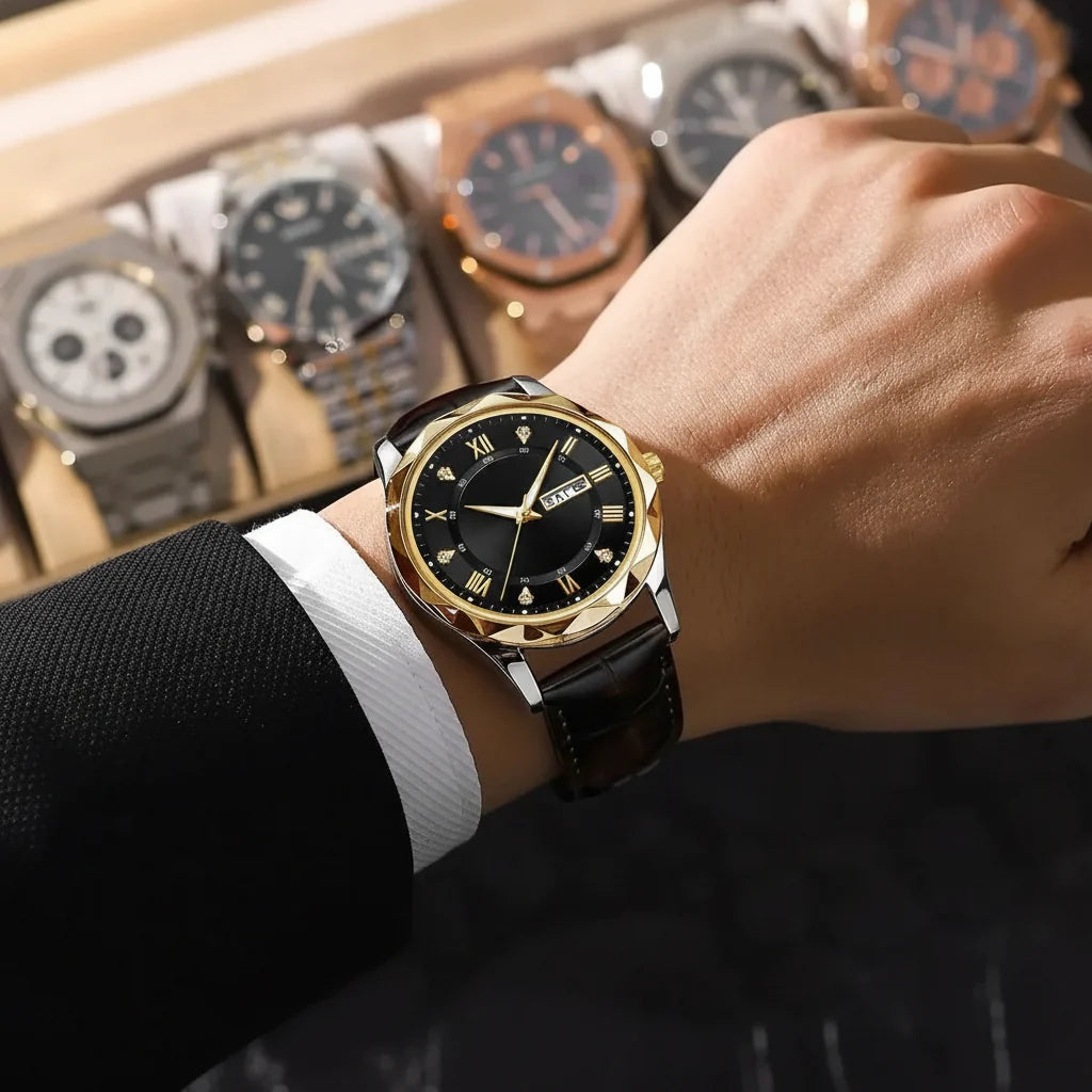 POEDAGAR Prestige Day-Date Watch