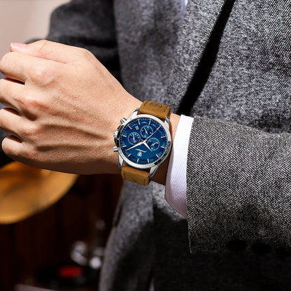 POEDAGAR Vanguard Chronograph Watch