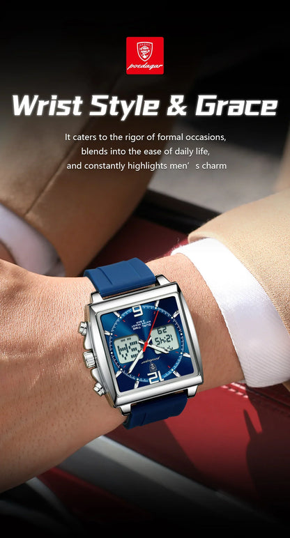 POEDAGAR DualTech Sport Watch