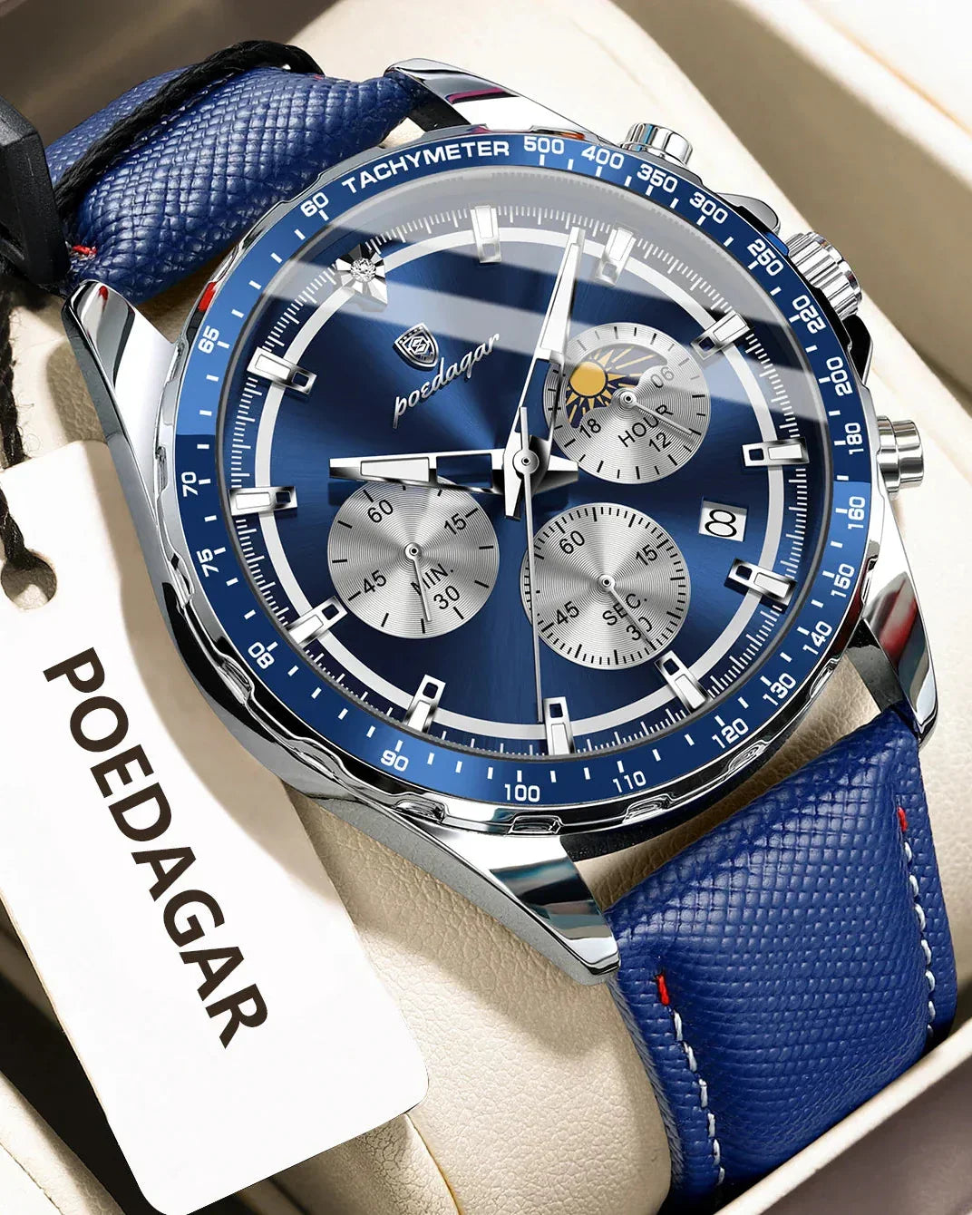 POEDAGAR Sport Chrono Watch