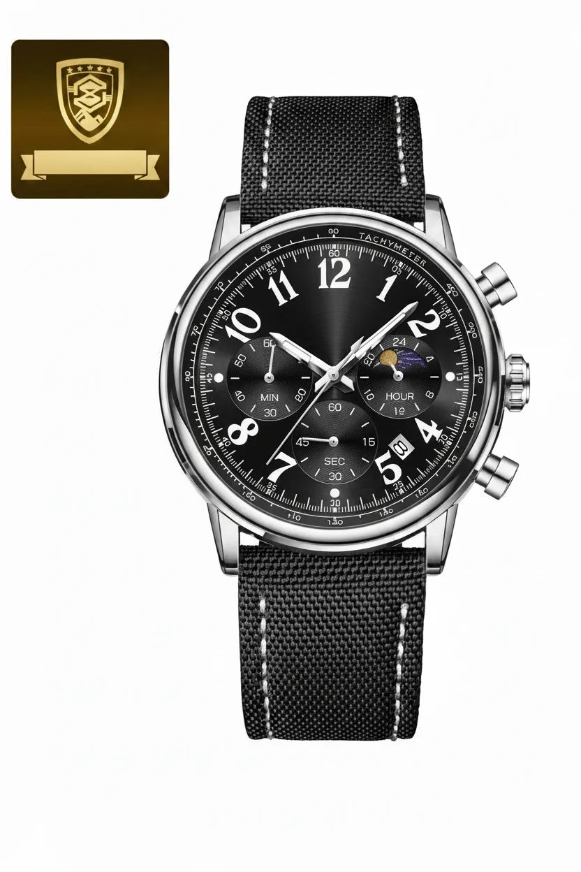 POEDAGAR Tactical Chronograph Watch