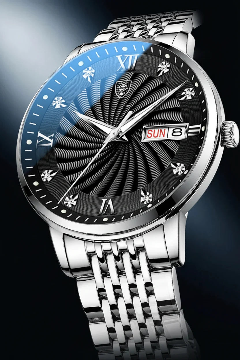 POEDAGAR Royal Day-Date Watch