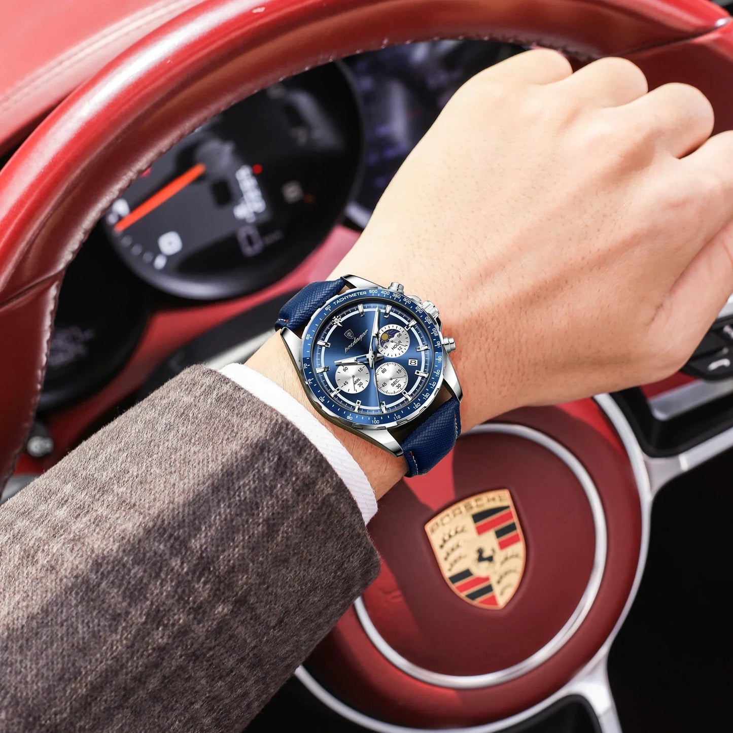 POEDAGAR Sport Chrono Watch