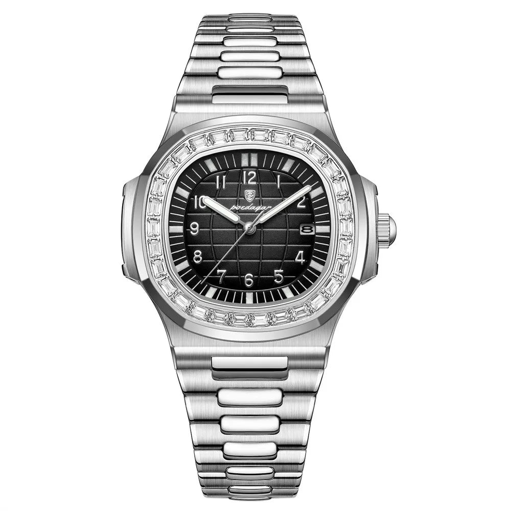 POEDAGAR Royal Grid Luxury Watch