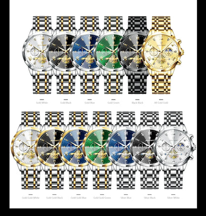 POEDAGAR Chrono Classic Watch