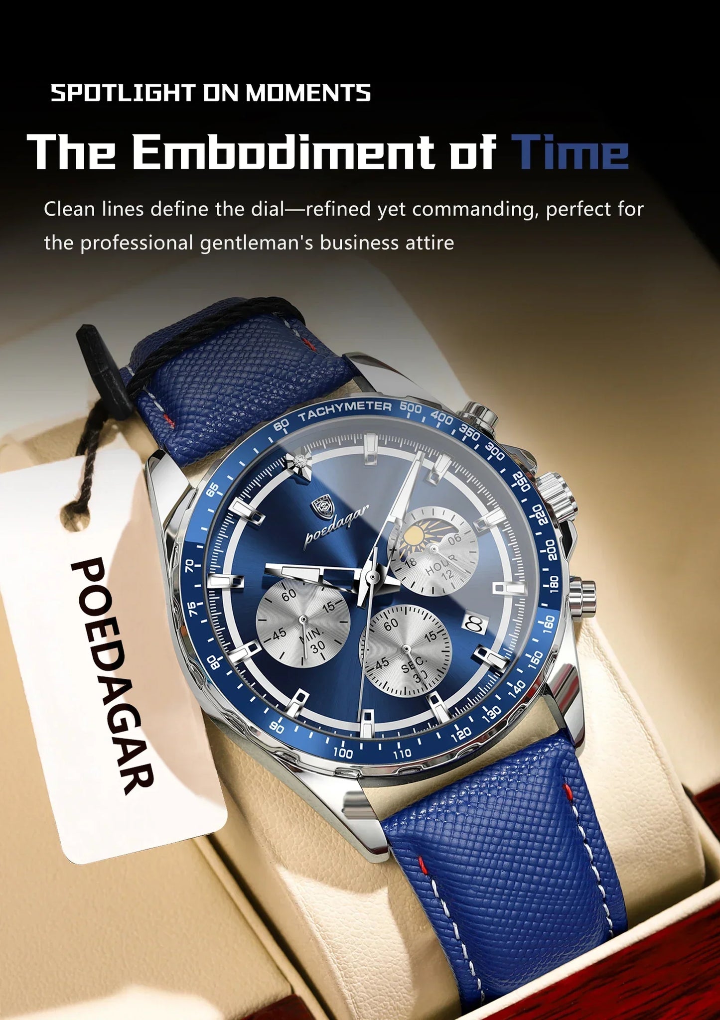 POEDAGAR Sport Chrono Watch