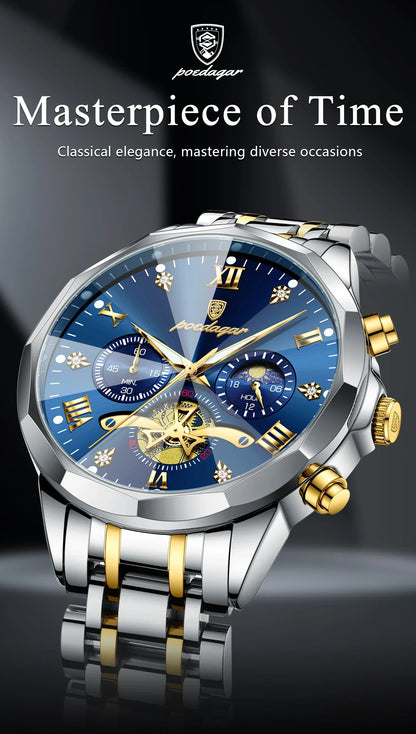 POEDAGAR Chrono Classic Watch