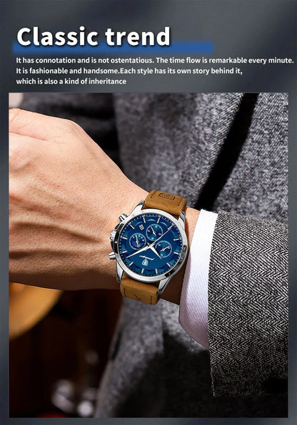 POEDAGAR Vanguard Chronograph Watch