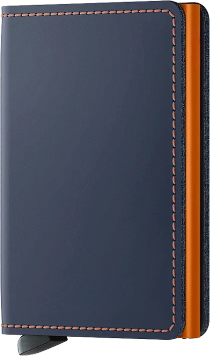 Secrid - RFID Protected Slim Wallet - Matte - Nightblue & Orange