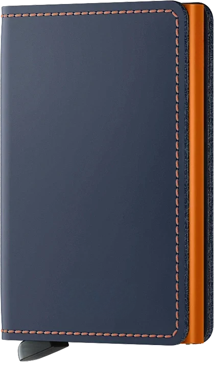 Secrid - RFID Protected Slim Wallet - Matte - Nightblue & Orange