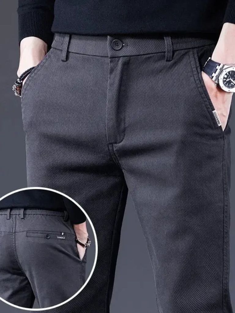 Essential Stretchy Straight Trousers
