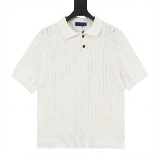 Spurs Knitted Polo Shirt White