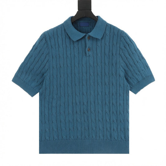 Spurs Knitted Polo Shirt Teal
