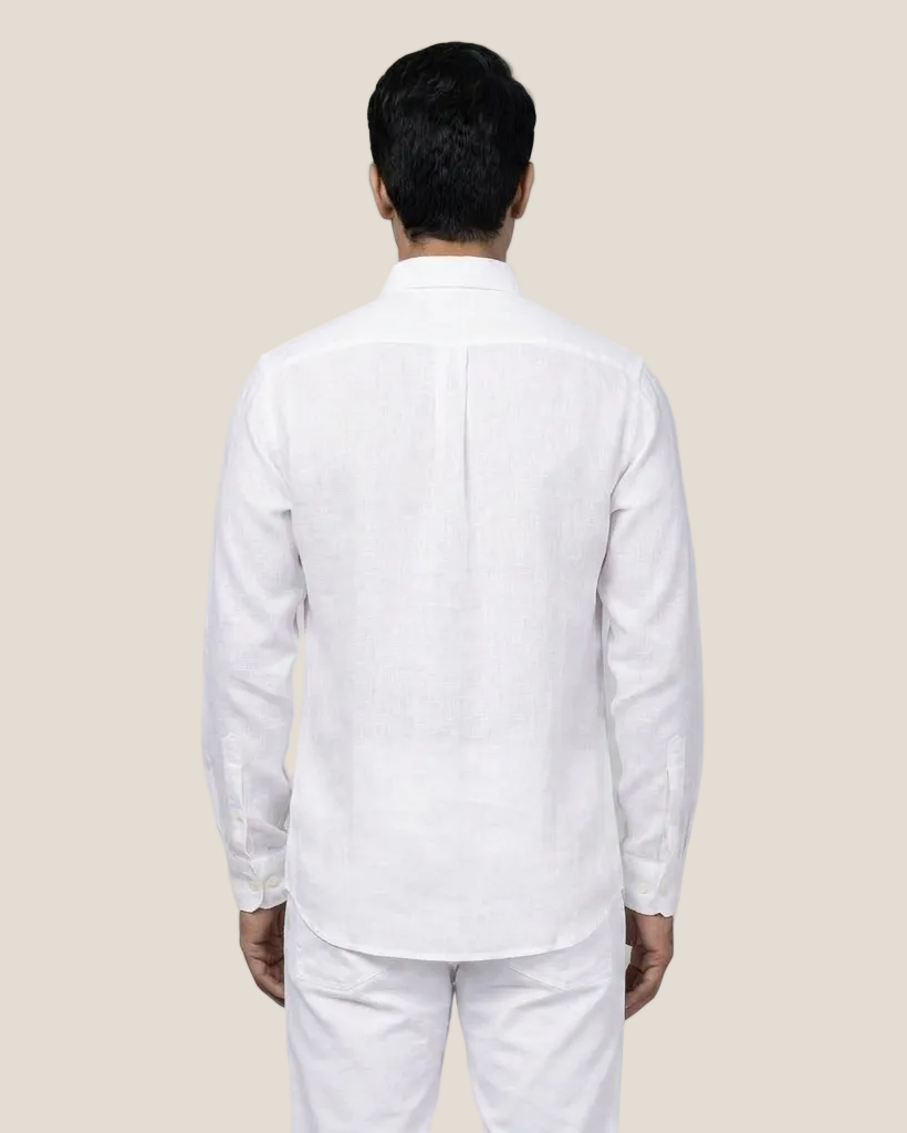 Linen/Remi Blend Shirt, White