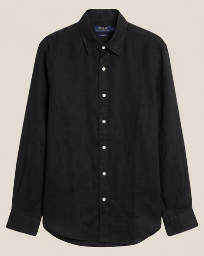 Linen/Remi Blend Shirt, Black