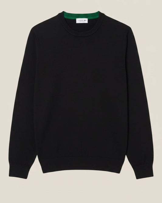 Monochrome Cotton V-neck Sweater