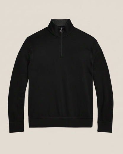 Luxury Jersey Quarter-Zip Pullover