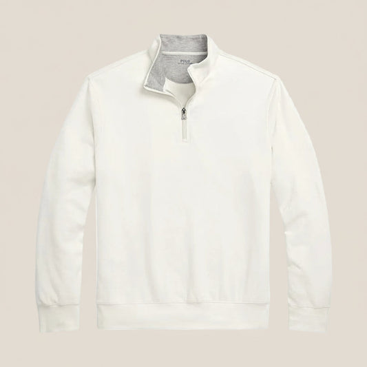 Luxury Jersey Quarter-Zip Pullover