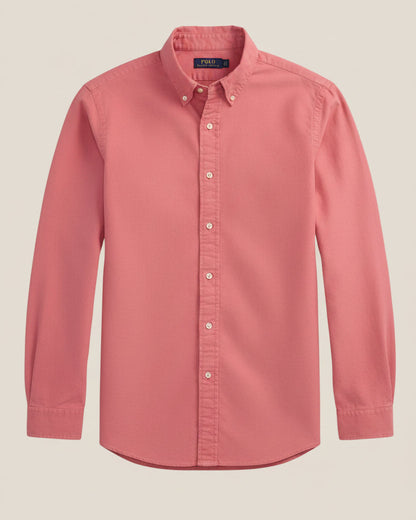 Slim Fit Garment-Dyed Oxford Shirt