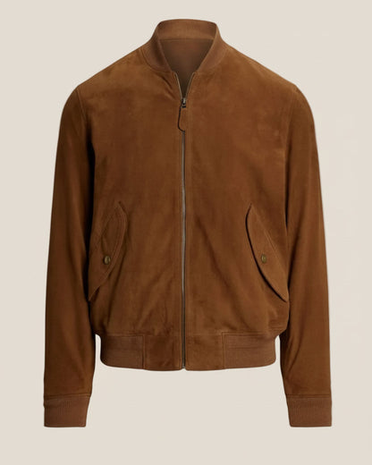 Suede Bomber Jacket