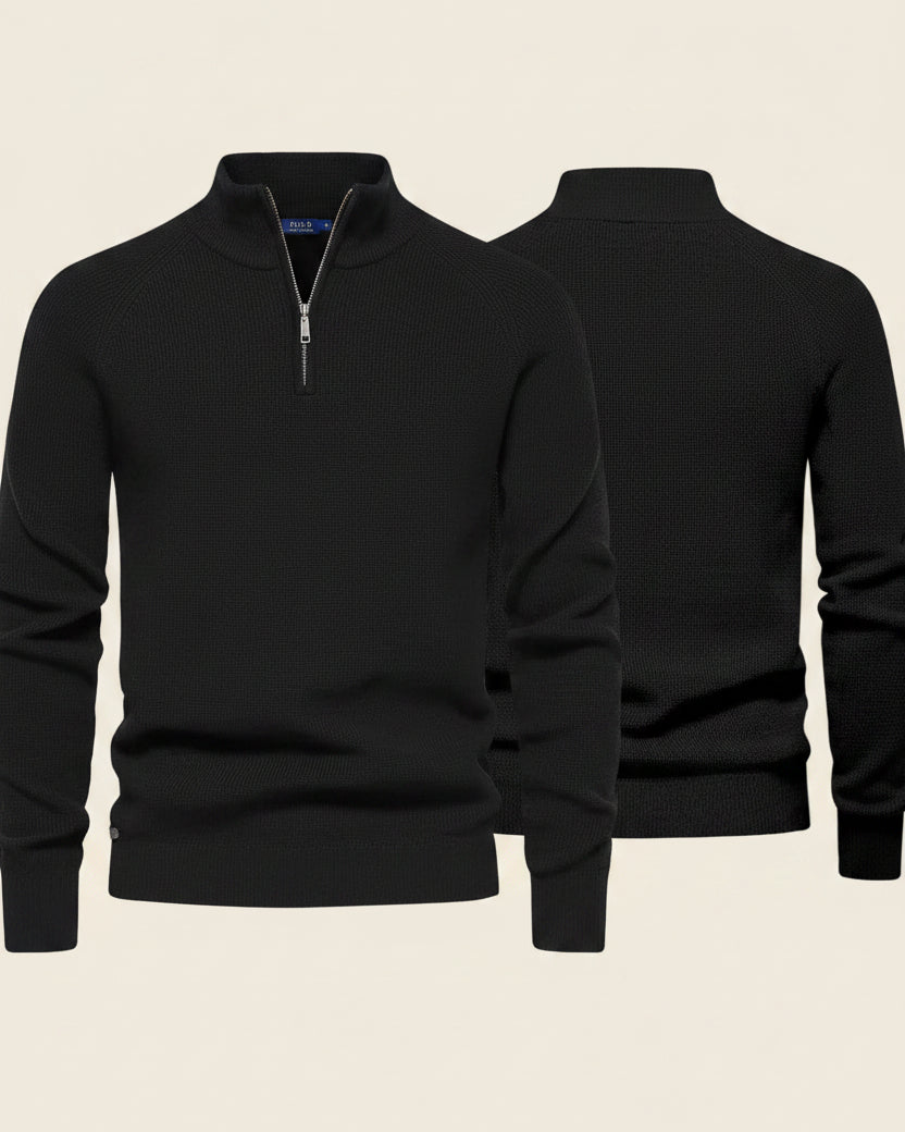 Classic Knit Quarter-Zip Sweater