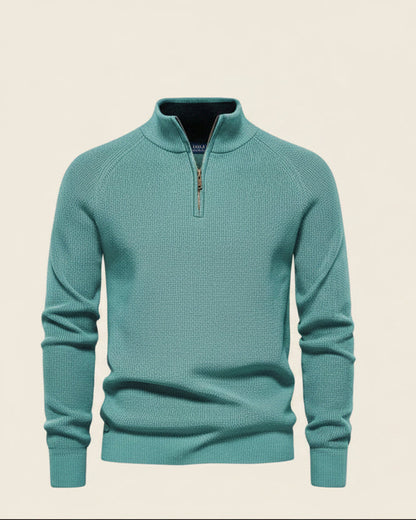 Classic Knit Quarter-Zip Sweater